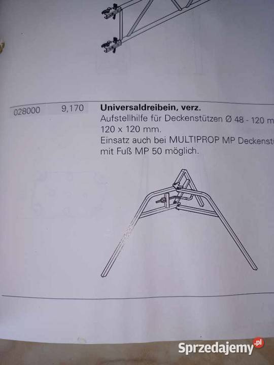 Trójnóg budowlany Peri parasol pająk Nysa