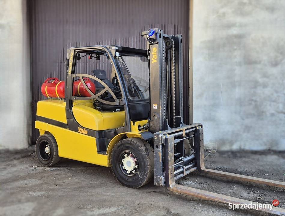 Yale 5500 2019r POZYCJONER wózek widłowy leasing regulowane widły