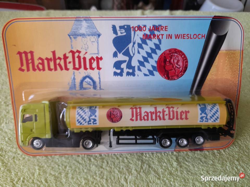 Kolekcjonerski model ciężarówki reklamowej Kostrzyn nad Odrą