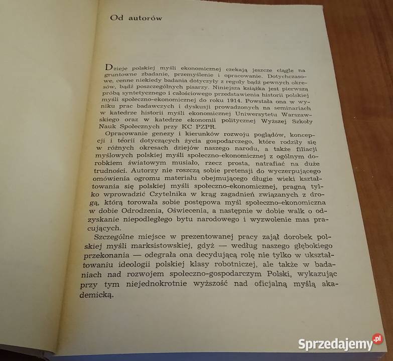 Historia polskiej myśli społecznoekonomicznej do Rok wydania 1969 Gdańsk