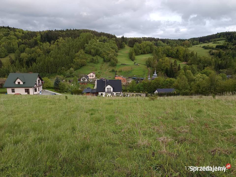 Działka budowlana w pobliżu Krynicy Zdroju 1400m2 Łabowa sprzedam