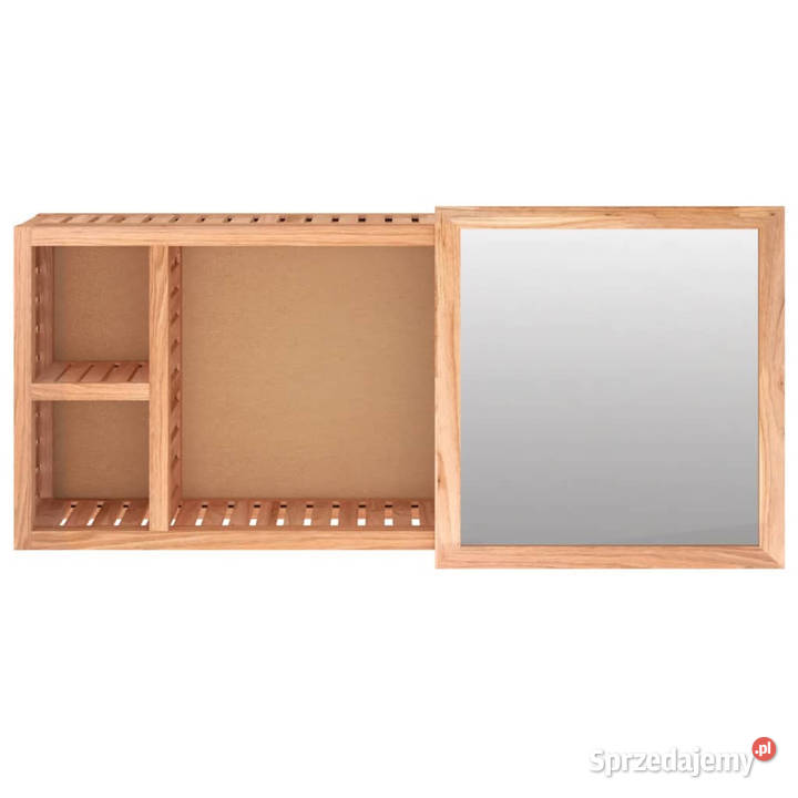 Szafka z lustrem 80x17x34 lity orzech włoski mazowieckie Warszawa