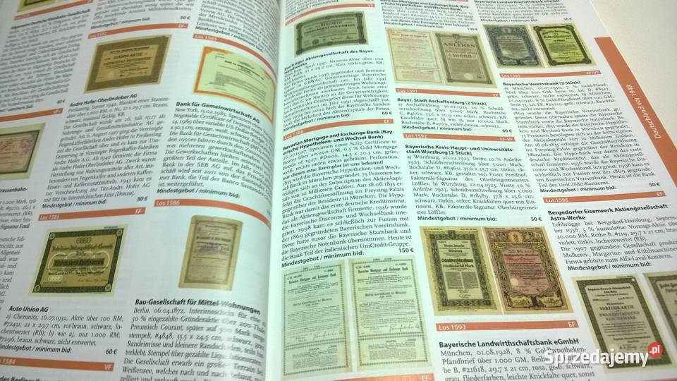 katalog aukcyjny papierów wartościowych 57 Warszawa