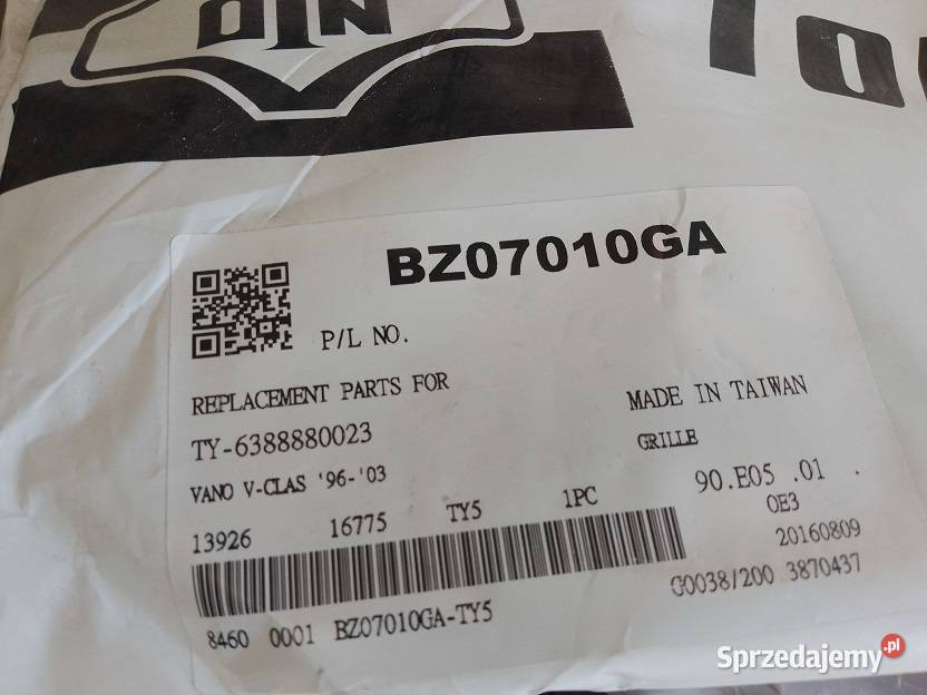 5012051 Atrapagrill Vklasa Mercedes Vito 638 Olsztyn