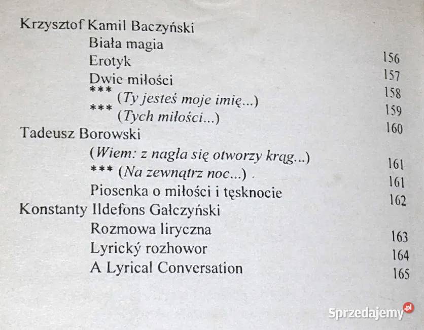Powiedz mnie kochasz wiersze miłosne W Siemion miękka Pozostałe lubelskie Chełm