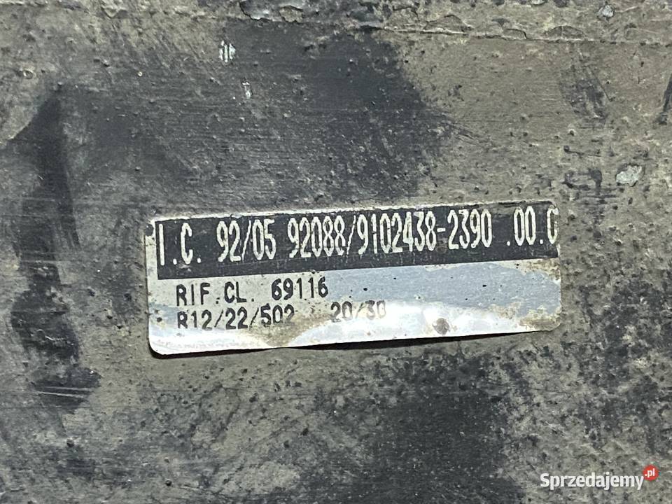 Chłodnica Klima Wentylator Spal 12V Typ Maszewo