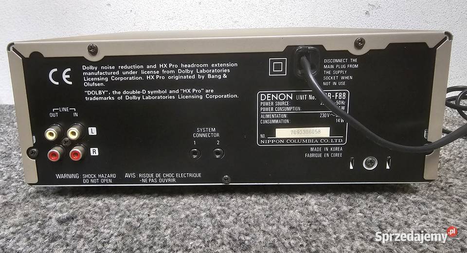 Magnetofon kasetowy DENON UDRF88 wysyłka
