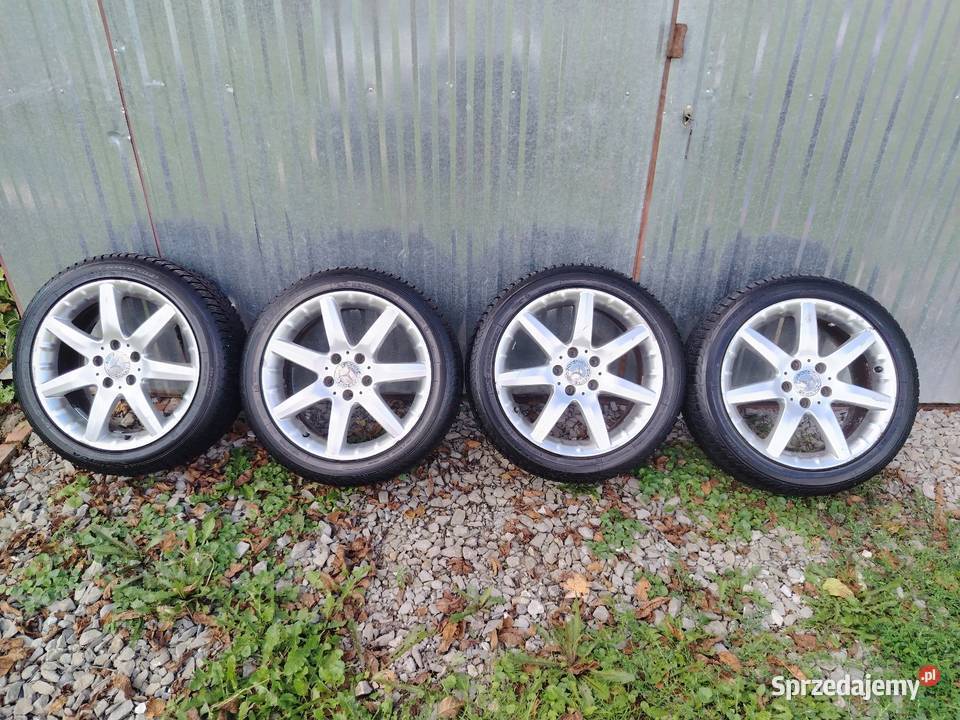 Alufelgi 5x112 nowe opony zimowe 22545R17 Samochodowe podkarpackie Kozłówek