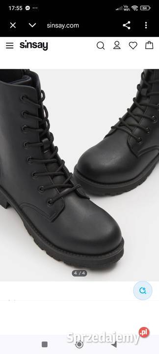 Buty botkii Sinsay skóra ekologiczna Brzeszcze