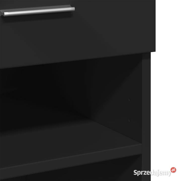 Szafka czarna 80x425x93 materiał drewnopochodny Warszawa