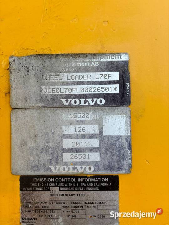 Volvo L70F Ładowarka Kołowa 13400h Ruda
