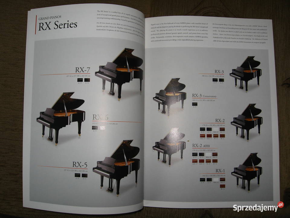 Kawai 2009 Products Catalogue katalog pianin Kępice
