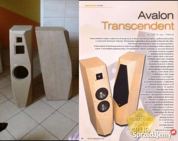 Drogie Kolumny Avalon bez głośników najtaniej Golub-Dobrzyń sprzedam