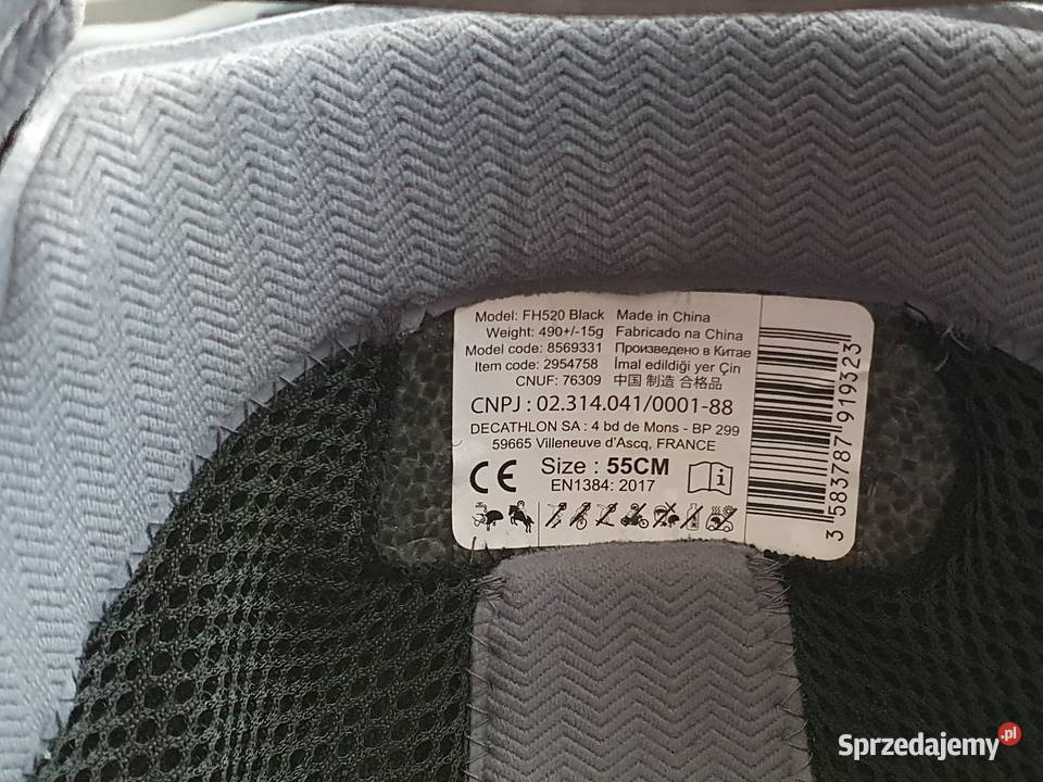 Kask jeździecki dzieci Fouganza 520 rozmiar 55 Pozostałe Łuków