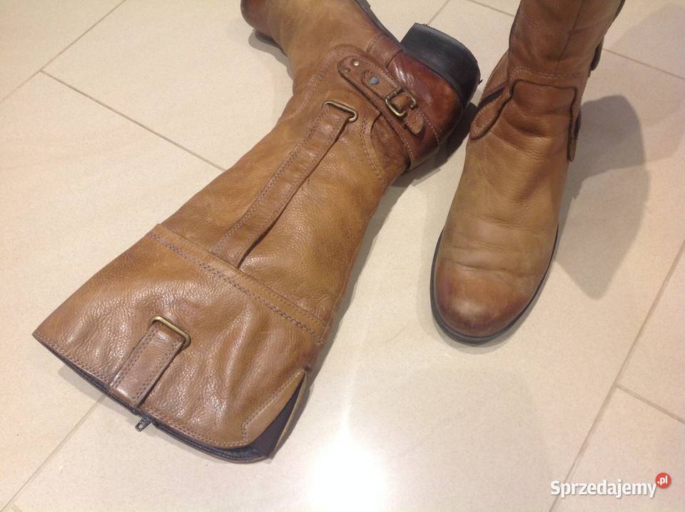 Kozaki skorzane Damskie 5 TH AVENUE r 375 Nowa Sól