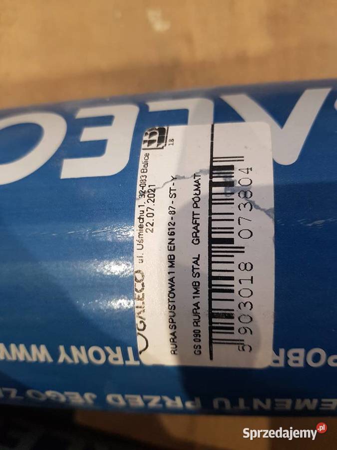 Rura spustowa GALECO grafit półmat 5 sztuk kujawsko-pomorskie Grudziądz sprzedam