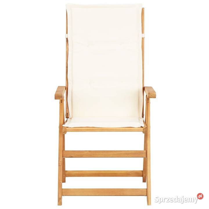 vidaXL Rozkładane krzesła ogrodowe 2 brąz