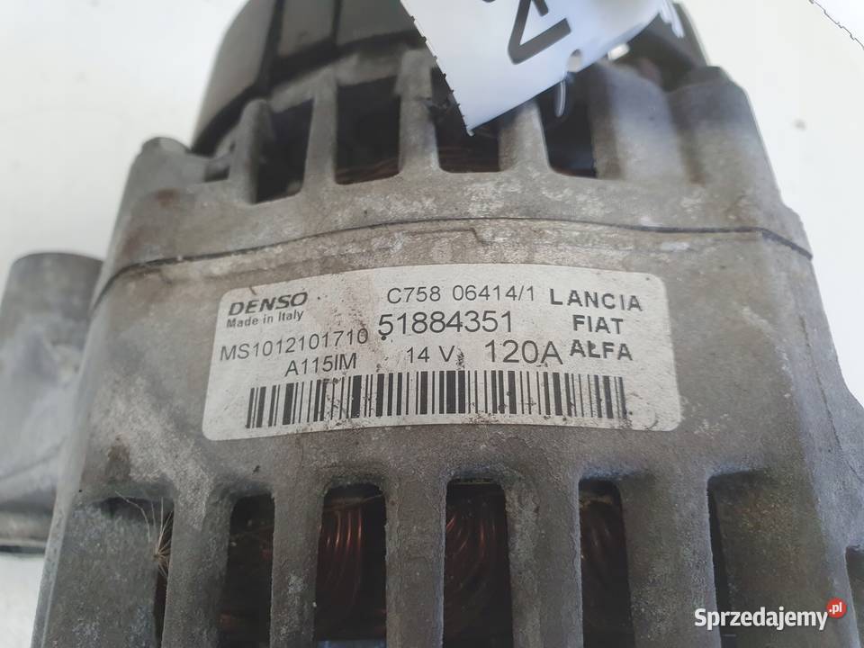 Alfa Romeo Giulietta 20 JTDM ALTERNATOR 51884351 osobowe Janów