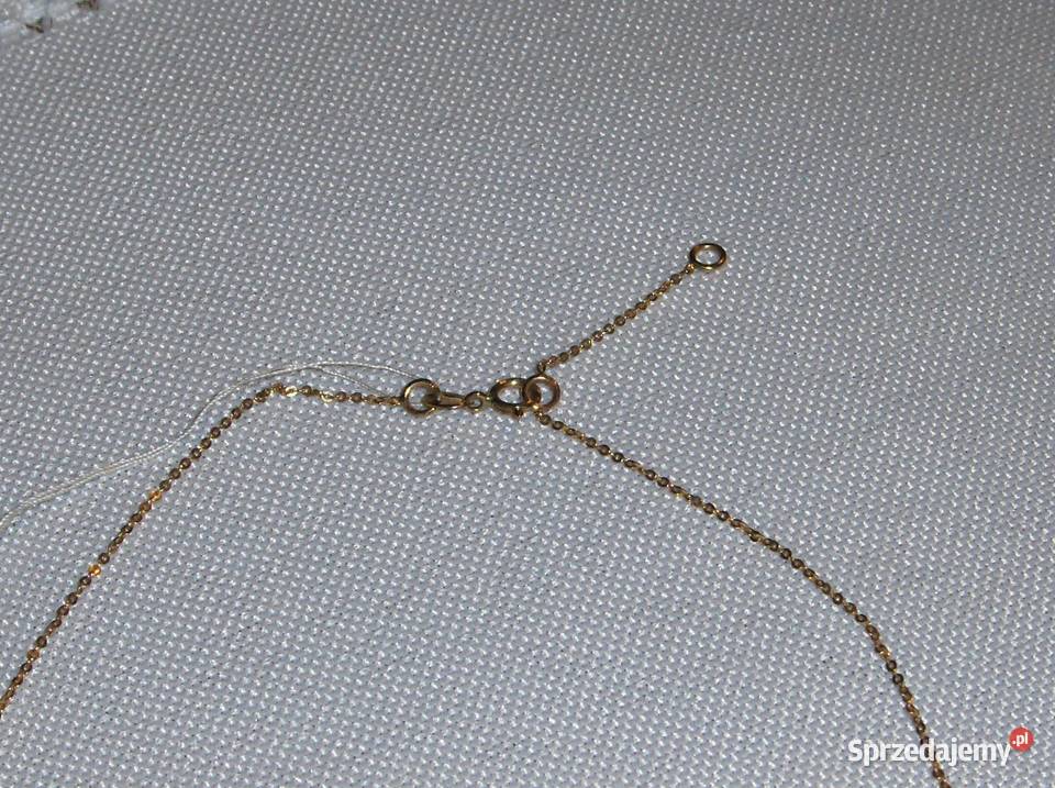 WKruk Wisiorek łańcuszek Złoto 375 ceramika NOWY Łódź