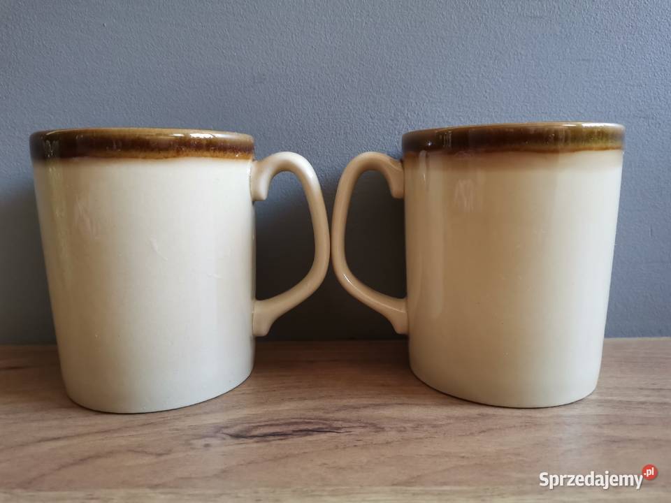 Stare unikatowe nieużywane 2 kubki porcelit Siemianowice Śląskie