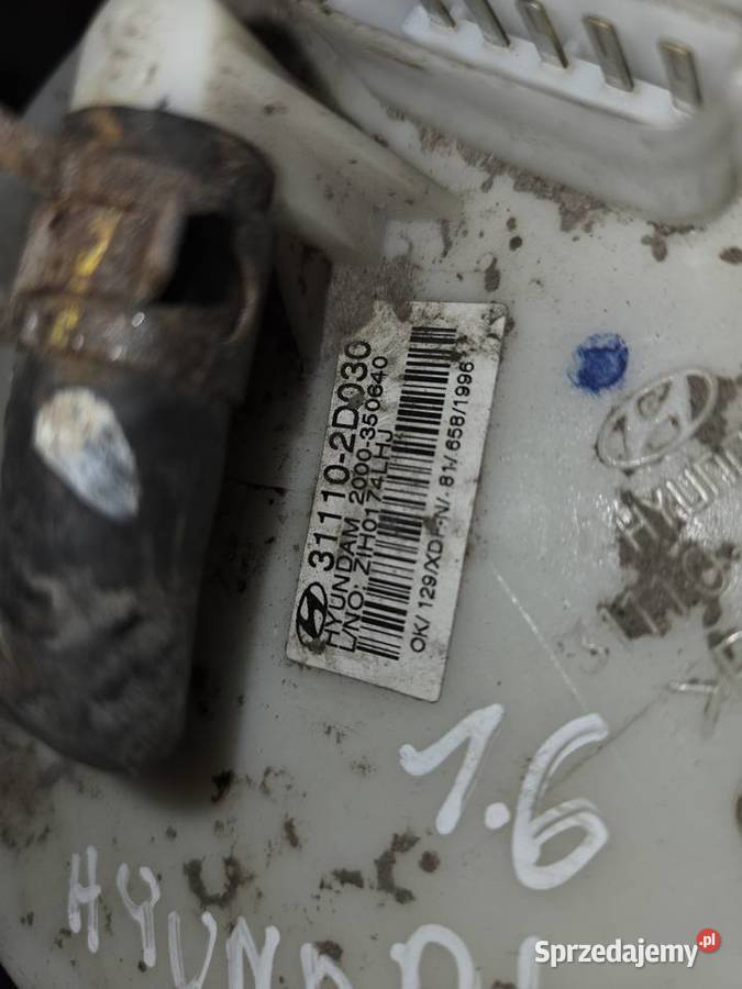Pompka paliwa Hyundai coupe 16 benzyna osobowe Łagów sprzedam