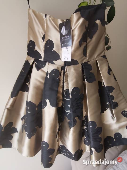 Sukienka Nowa 38 żółty/złoty Jasło sprzedam