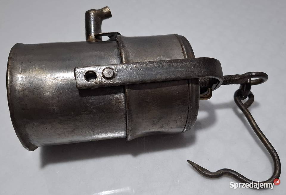 Lampa górnicza karbidowa D 34 14x11x235 998g Pozostałe Czeladź