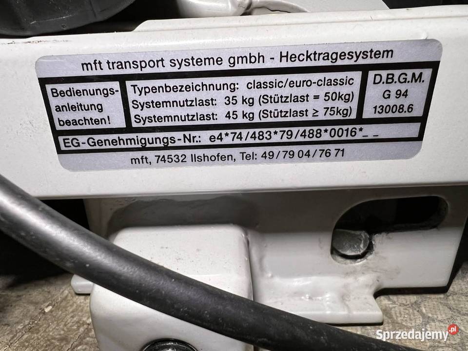 Bagażnik na 2 rowery montowany na hak Czarnków