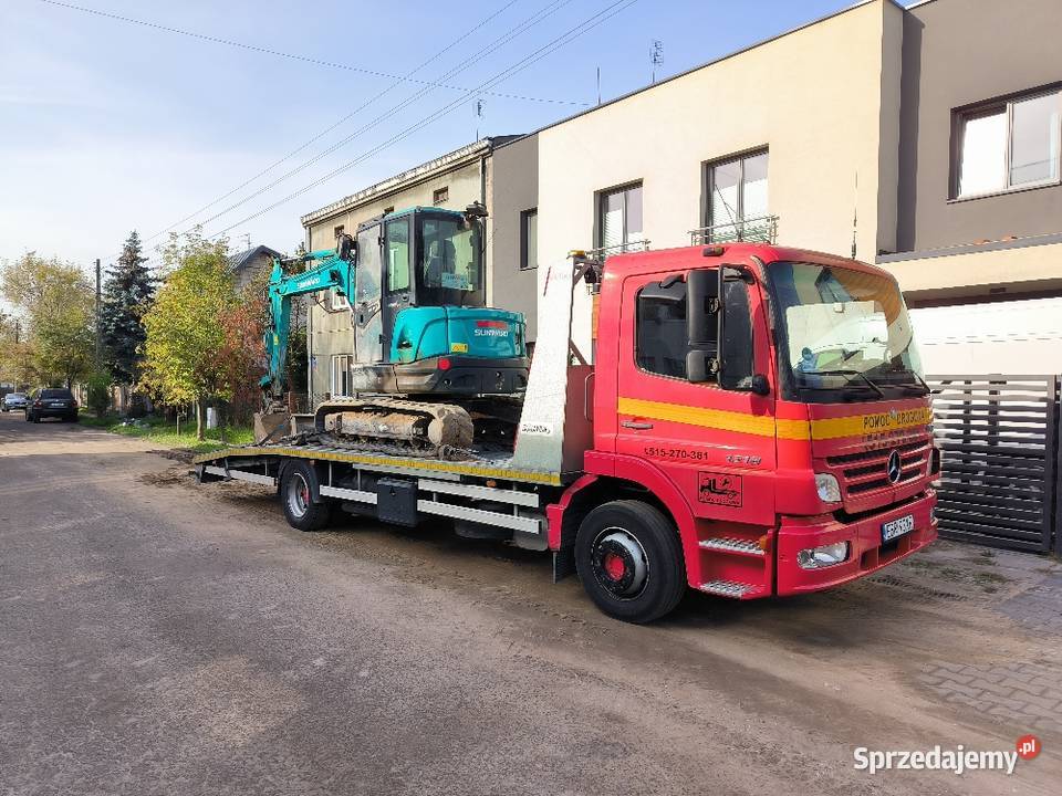 Pomoc drogowa Autolaweta Laweta Transport Maszyn Łódź