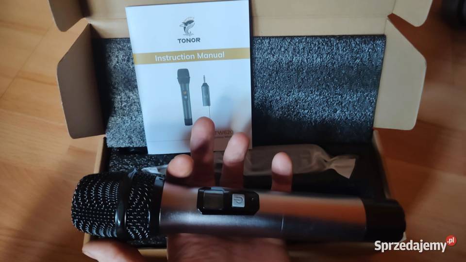 Mikrofon Bezprzewodowy UHF System Karaoke PA 60m wielkopolskie
