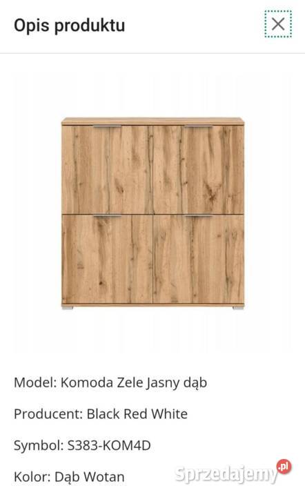 Komoda zele jasny dąb Piła