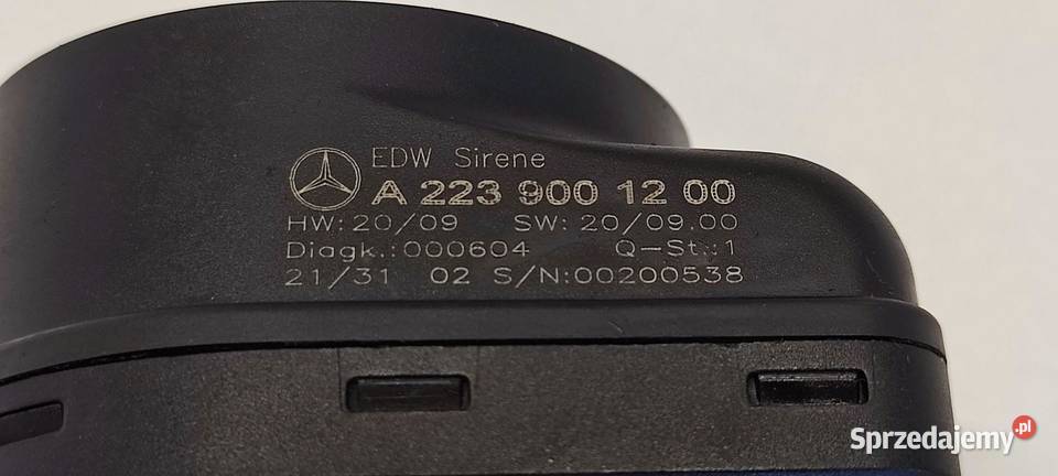 MERCEDES VITO W447 SYRENA ALARMU A2239001200 Klocki hamulcowe