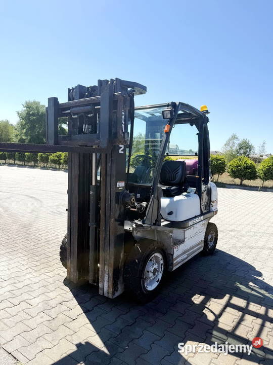 wózek widłowy NISSAN FG25 LPG 2500 Triplex 475m łódzkie Działoszyn