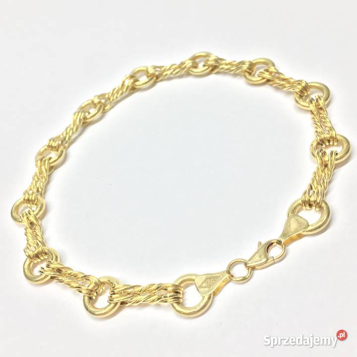 Złota BRANSOLETKA damska 750 18K cudownie Warszawa