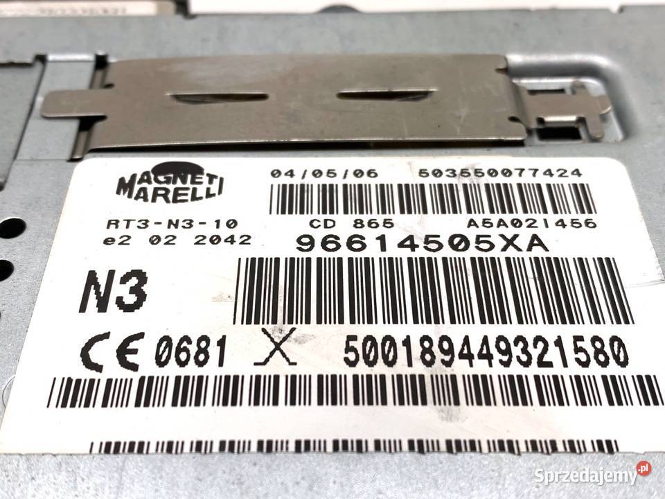 RADIO PEUGEOT 407 96614505XA ODTWARZACZ osobowe