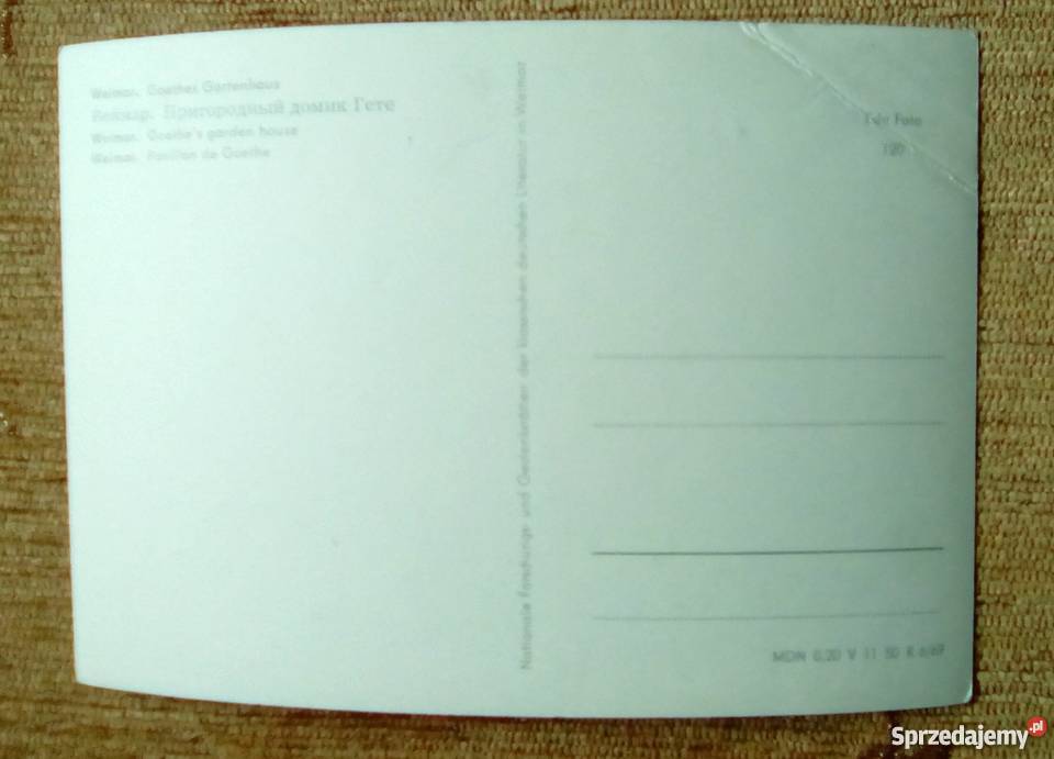 WEIMAR DOM W KTÓRYM MIESZKAŁ JOHANN WOLFGANG lubelskie Piszczac sprzedam