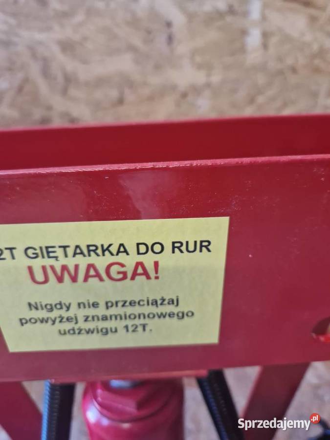 GIĘTARKA HYDRAULICZNA DO RUR 12T 6 PROFILI KD338 Giętarki Głogowa