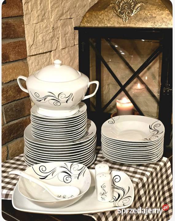 349 Zestaw obiadowy 43 elementy na 12 osób VC śląskie Zabrze