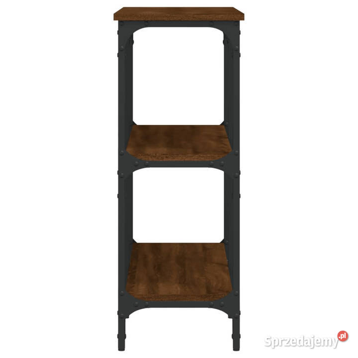 Stolik konsolowy brązowy dąb 100x29x75 WM834104 sprzedam