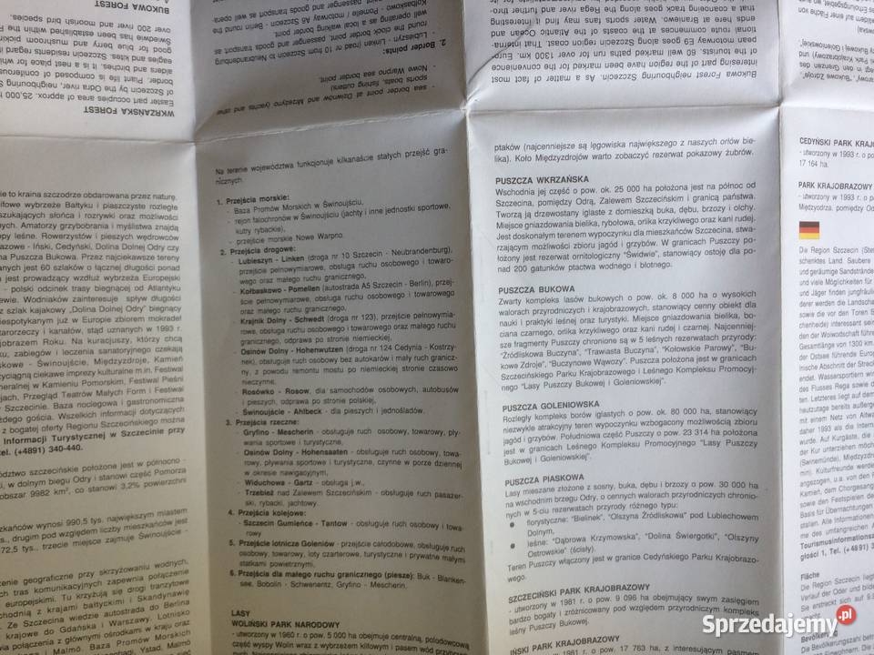 1031 Mapa Turystyczna Województwa zachodniopomorskie Szczecin