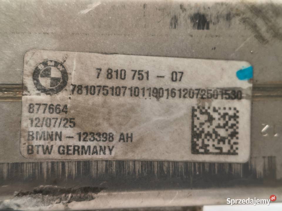 CHŁODNICA SPALIN EGR BMW F10 F11 F30 F31 20 D osobowe