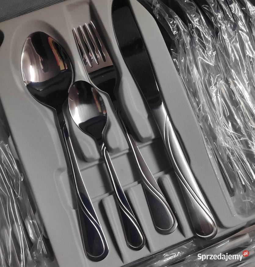 Komplet sztućce połysk Gerhoff 72 el outlet Łódź