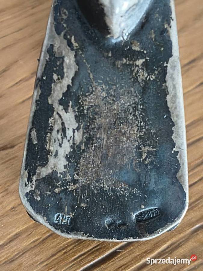 Róg obfitości bawoli niello okuty w srebro Ag Szczecin sprzedam