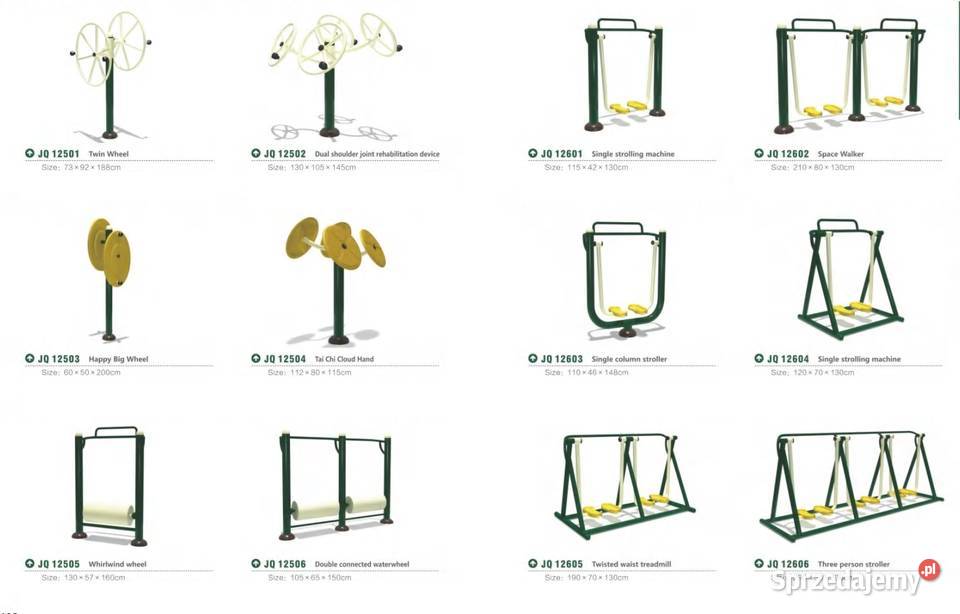 Siłownie plenerowe zewnętrzne fitness Świdnica