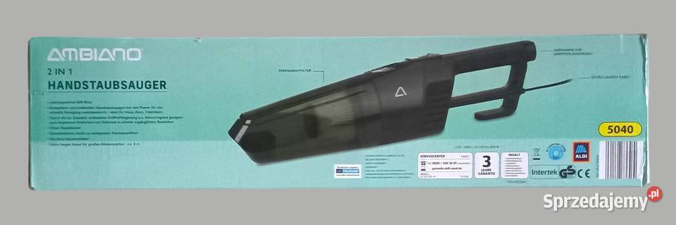 Ambiano odkurzacz 2 w 1 czarny pionowy model Chrzanów sprzedam