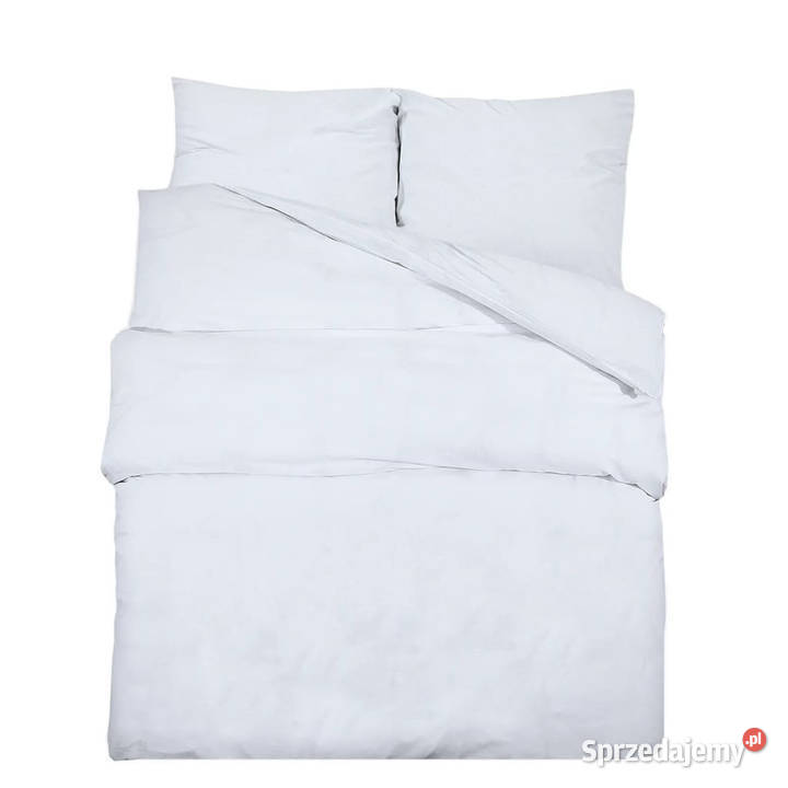 Zestaw pościeli biały 200x220 bawełna WM136169