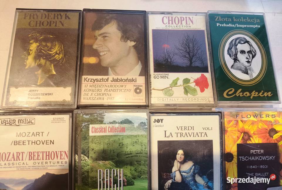 Kaset audio magnetofonowe muzyka poważna zestaw Grybów