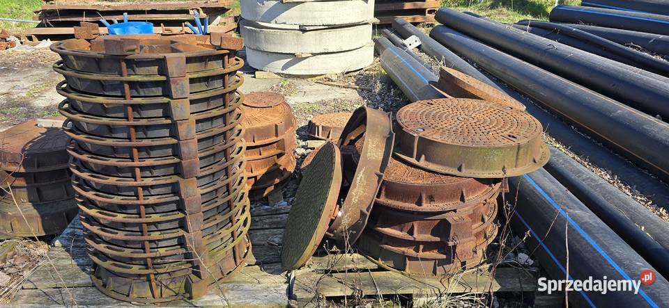Włazy żeliwne 40T i 25T 32 sztuki FAKTURA VAT podkarpackie Rzeszów