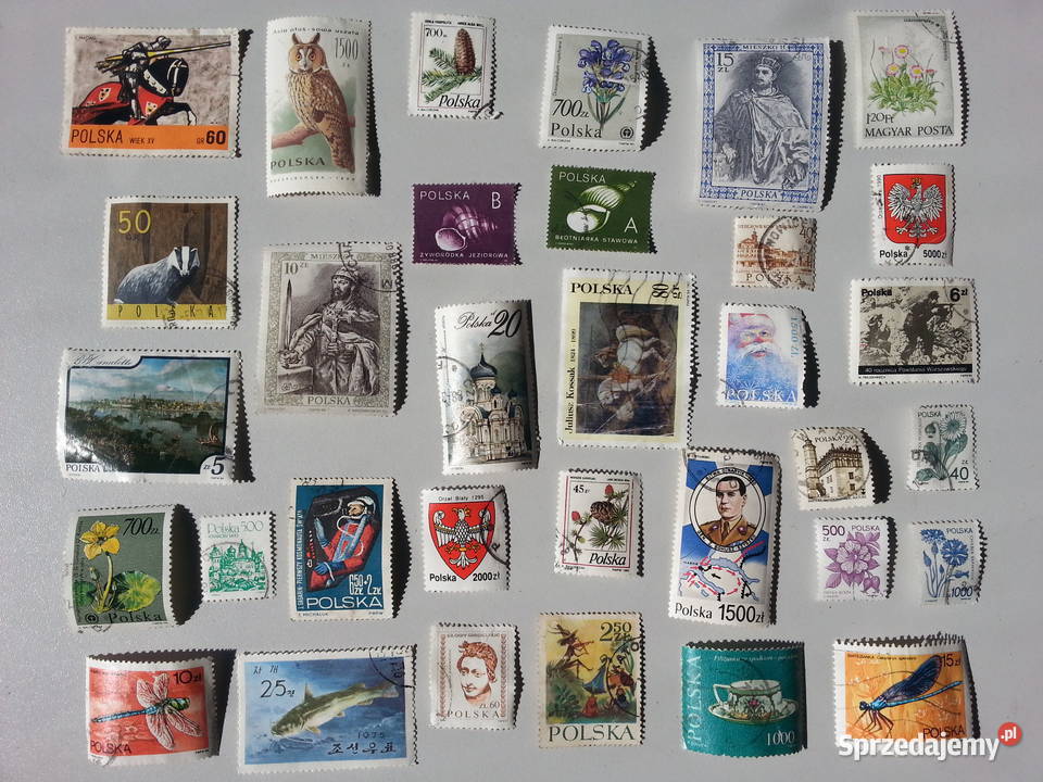 Znaczki 66 sztuk opolskie Olesno