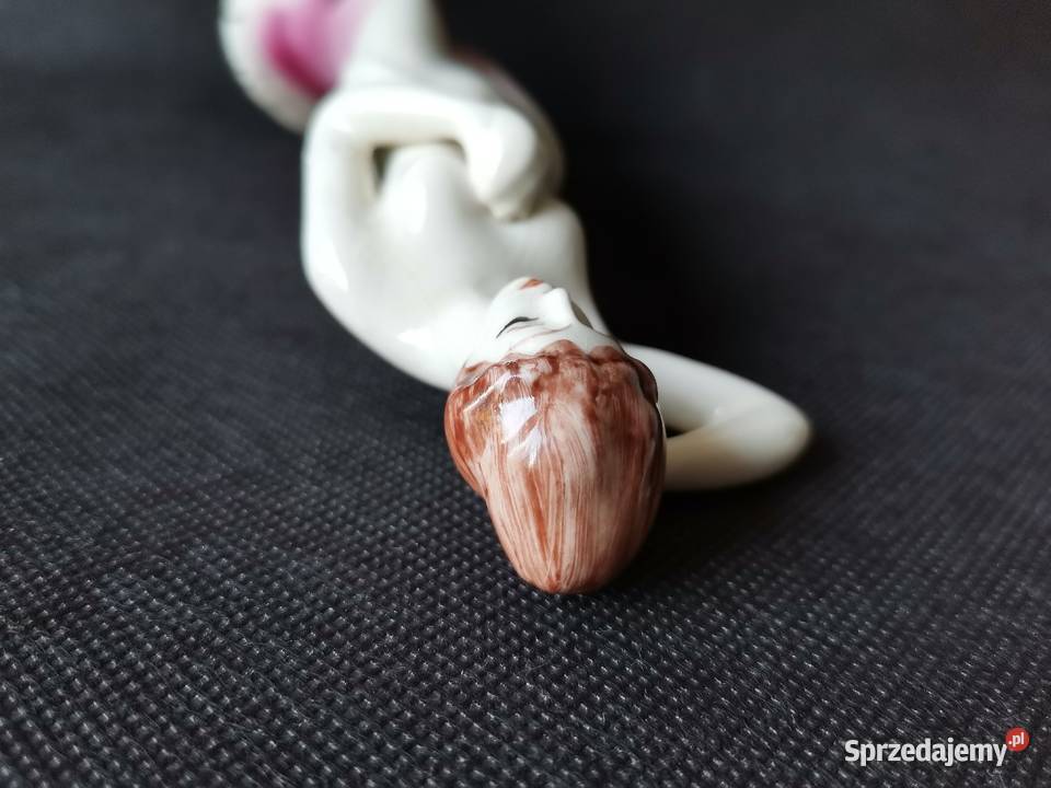 Stara porcelanowa figurka Dama porcelana Jan śląskie Katowice